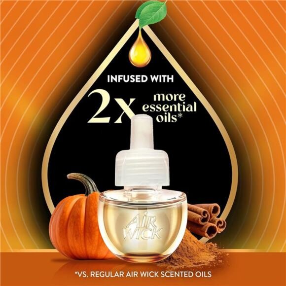 Scented Oils 5ct, air freshener, Harvest Pumpkin & Spice - Picture 3 of 8